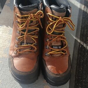 Caterpillar Brown Steel Toe Boots